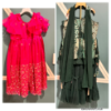 Picture of Green sharara dress and pink frock 2-3y