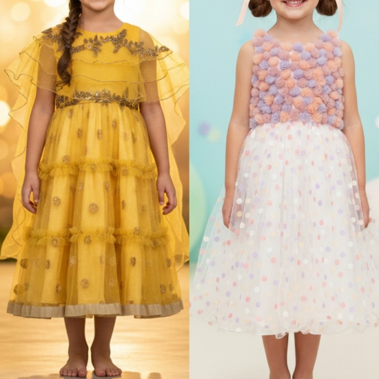 Picture of Partywear frocks combo 4-5y