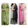 Picture of Set of 3 Pure Jaipuri Cotton 3 pc Kurthi sets 