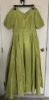 Picture of never worn Parrot Green Anarkali with red patola dupatta