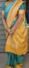 Picture of Green and yellow fancy saree