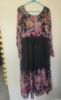 Picture of Beautiful black floral long gown XXL size 