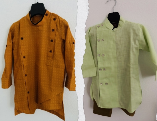 Picture of Boys pure cotton sherwani 1y