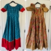 Picture of Pochampally and kalamkari Long Dresses