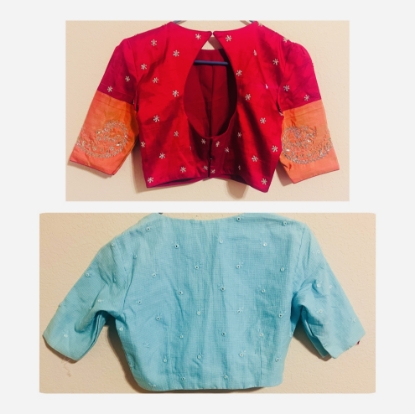 Picture of Combo: Zardosi & Chikankari :  Blouses 