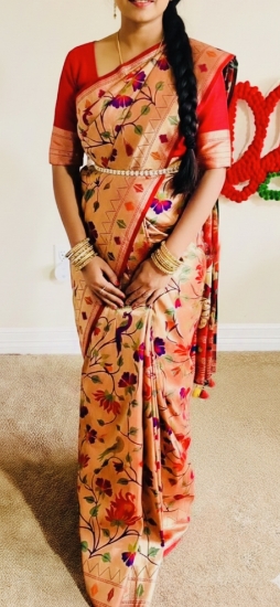 Picture of Pure All Over Paithani Pattu Saree from Yeola 