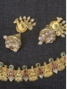 Picture of Pachi kundan and lakshmi neck combo