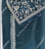 Picture of Blue organza saree with embroidery 