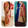 Picture of combo : Paithani saree & Pattu frock w/patola dupatta 