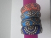 Picture of 14 Raw Silk Maggam Work Bangles 2'4