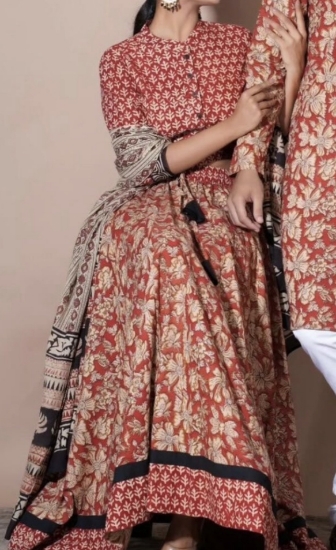 Picture of Burnt Orange Jaipuri Croptop