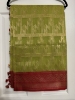 Picture of Kora pattu saree green and red