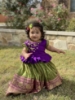 Picture of Green and purple lehenga 1-2y