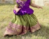 Picture of Green and purple lehenga 1-2y