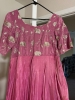 Picture of Pink tissue long frock