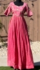 Picture of Pink tissue long frock