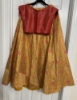 Picture of Yellow and red brocade lehenga