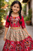 Picture of  Ikkat pattu lehenga 5-7y