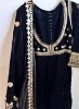 Picture of Black velvet pakistani anarkali set