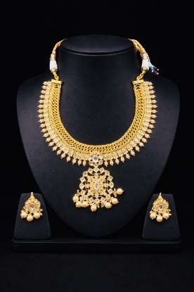 Picture of New Jalebi Necklace with matching earrings 