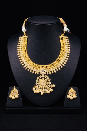 Picture of New Jalebi Necklace with matching earrings 