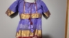 Picture of Never worn Lavender and red pure chanderi saree with custom made blouse 