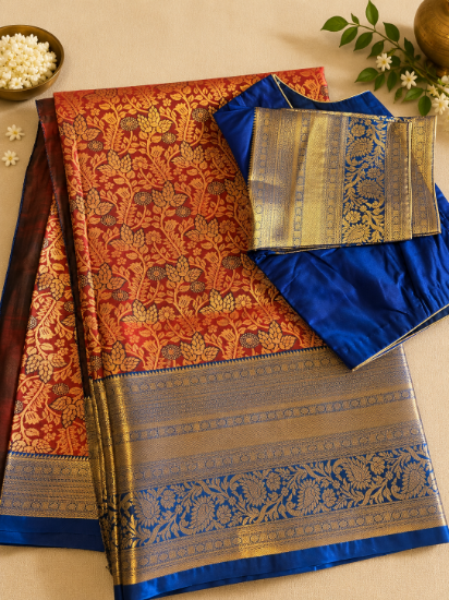 Picture of new Kanchi pattu sari