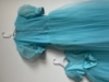 Picture of Mom(34) & Daughter(3y) combo blue net hand embroidery long frocks 