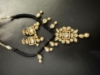 Picture of Black thread kundan set