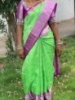 Picture of Kanchi pattu saree with heavy maggam blouse