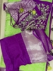 Picture of Kanchi pattu saree with heavy maggam blouse