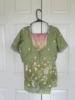 Picture of Dual tone baby pink light green cocktail saree 