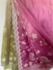 Picture of Dual tone baby pink light green cocktail saree 