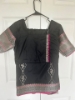 Picture of Black and pink semi silk saree