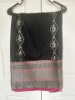Picture of Black and pink semi silk saree