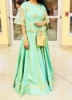 Picture of Green cape Long Dress