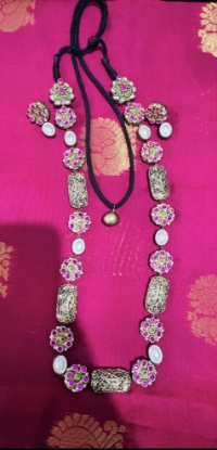 Picture of Terracotta neck piece with matching earrings