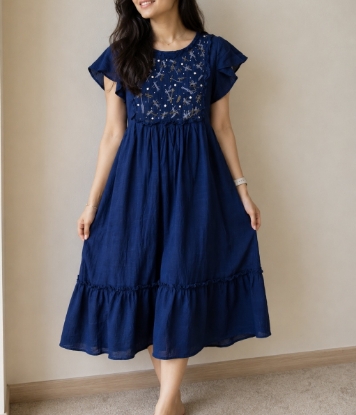 Picture of Designer dress with handwork 