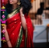 Picture of Semi paithani tomato red color saree