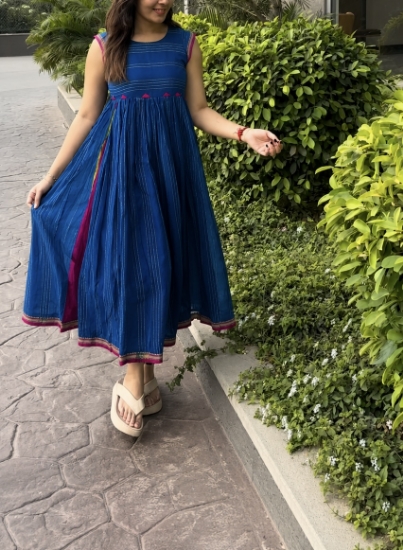 Picture of Trending Mangalagiri Dress 