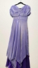 Picture of PL727 Tissue purple layered frock