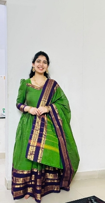 Picture of PL728 Kanchi cotton long frocks with dupatta