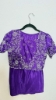 Picture of PL732 Purple Chinnon saree with cutdana work