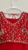Picture of PL748 New Red space silk saree with all over work blouse 
