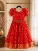 Picture of Chinon silk Long Frock 8-10Y