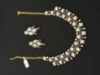 Picture of Moissanite kundan and ruby set 