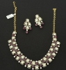 Picture of Moissanite kundan and ruby set 