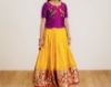 Picture of Fancy Lehanga  (zari kota inspired )maggam work blouse 8-9Y