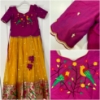 Picture of Fancy Lehanga  (zari kota inspired )maggam work blouse 8-9Y