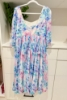 Picture of Pastel Floral Pleated Midi Dress And Soft Pink Tiered Floral Midi Dress